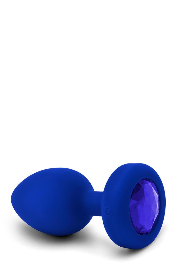 Korek analny Vibrating Jewel Plug L/Xl Navy b-Vibe