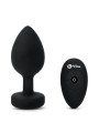 Korek analny Vibrating Jewel Plug Xxl Black b-Vibe