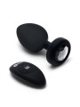 Korek analny Vibrating Jewel Plug Xxl Black b-Vibe