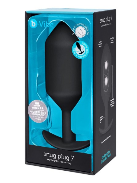 Korek analny Snug Plug 7 Black b-Vibe
