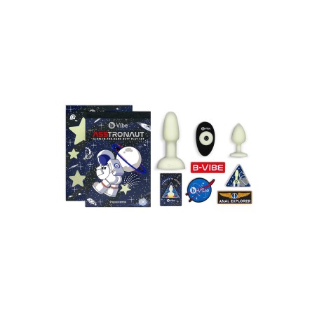 Zestaw korków Asstronaut Glow-In-The-Dark Butt Play Set b-Vibe