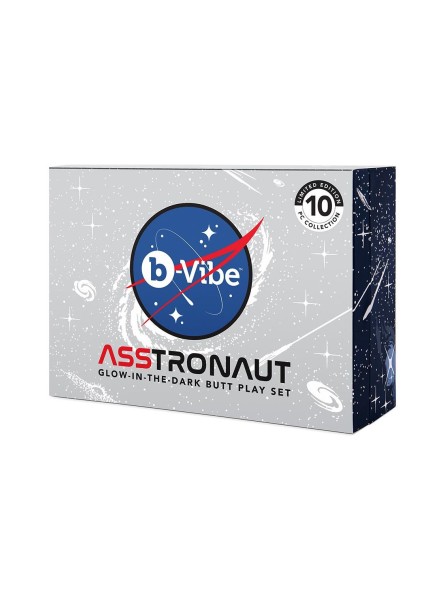 Zestaw korków Asstronaut Glow-In-The-Dark Butt Play Set b-Vibe