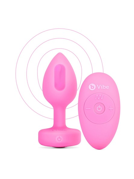 Korek Analny Vibrating Heart Shape Jewel Plug S/M Pink b-Vibe