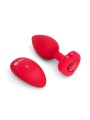 Korek Analny Vibrating Heart Shape Jewel Plug M/L Red b-Vibe