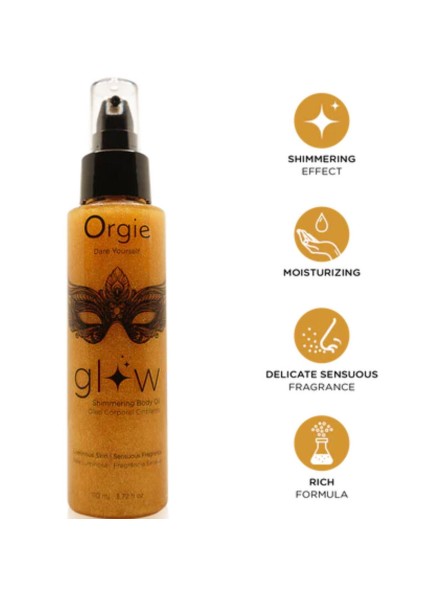 Olejek Z Drobinkami Glow Shimmering Body Oil 110 Ml Orgie