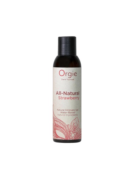 Lubrykant Wodny All Natural Strawberry 150 Ml Orgie