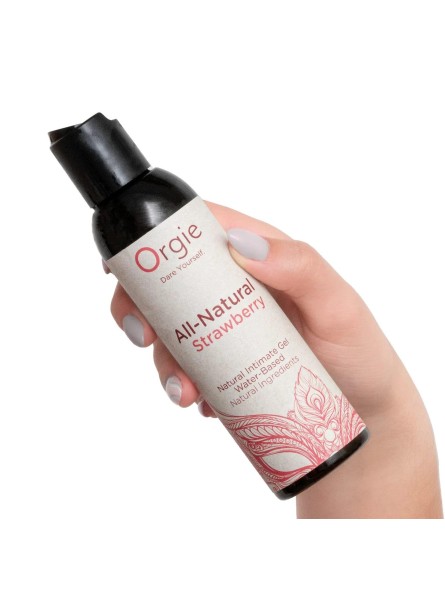 Lubrykant Wodny All Natural Strawberry 150 Ml Orgie