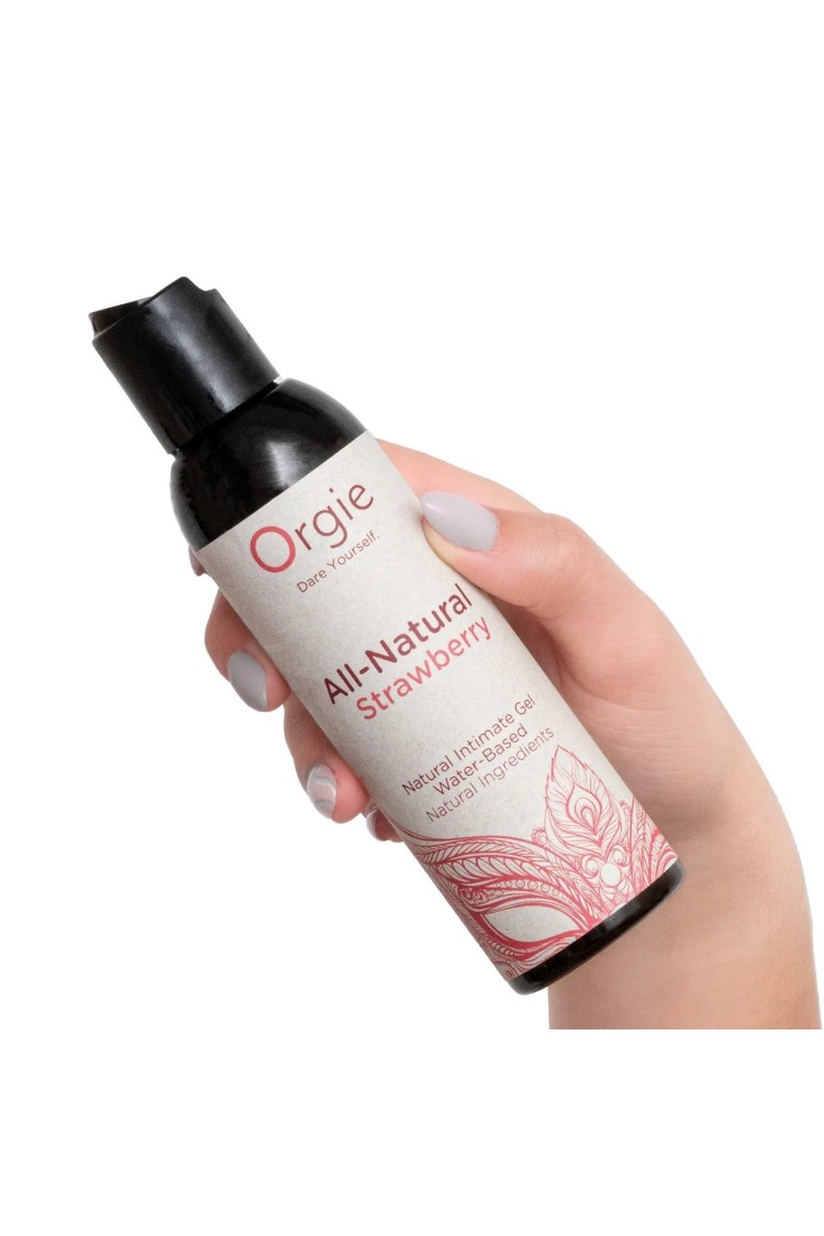 Lubrykant Wodny All Natural Strawberry 150 Ml Orgie