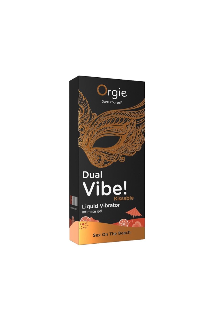 Wibrator W Płynie Dual Vibe! Sex On The Beach Kissable 15Ml Orgie