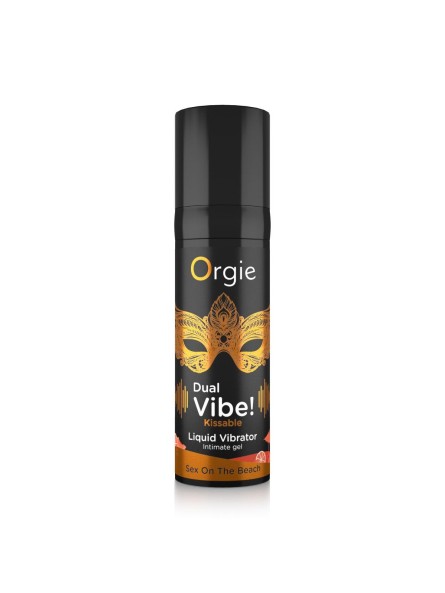 Wibrator W Płynie Dual Vibe! Sex On The Beach Kissable 15Ml Orgie