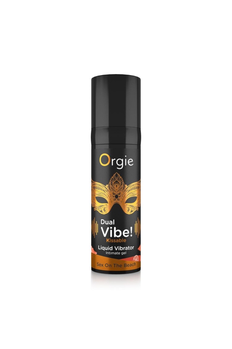 Wibrator W Płynie Dual Vibe! Sex On The Beach Kissable 15Ml Orgie
