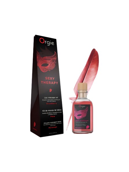 Olejek Do Masażu Lips Massage Kit Strawberry 100 Ml Orgie