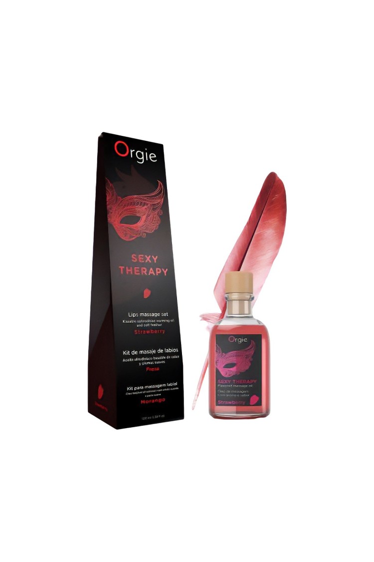 Olejek Do Masażu Lips Massage Kit Strawberry 100 Ml Orgie