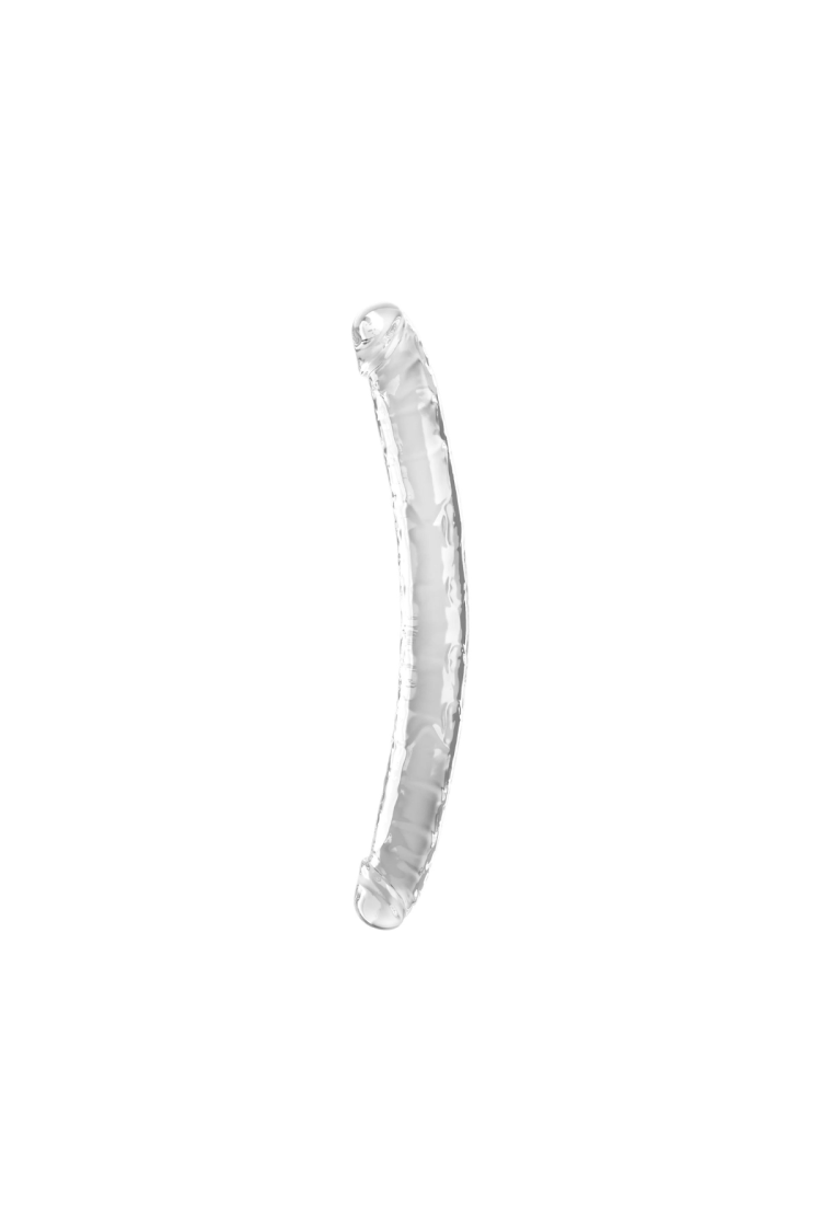 Podwójne dildo 46 cm King Cock Clear Double Dildo 18" Pipedream