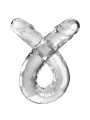 Podwójne dildo 46 cm King Cock Clear Double Dildo 18" Pipedream