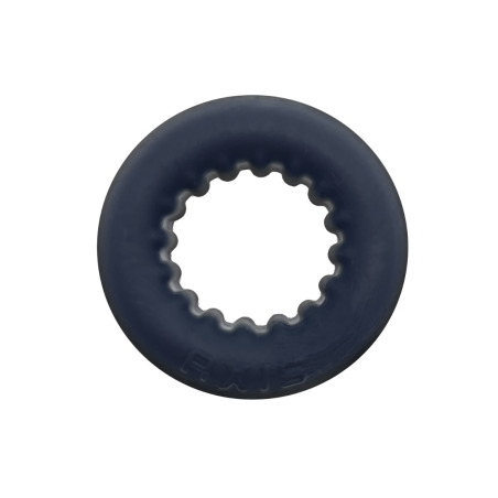 Pierścień erekcyjny Axis Rib Griphold Cockring Ice Black Oxballs