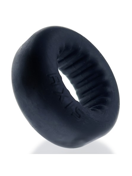Pierścień erekcyjny Axis Rib Griphold Cockring Ice Black Oxballs