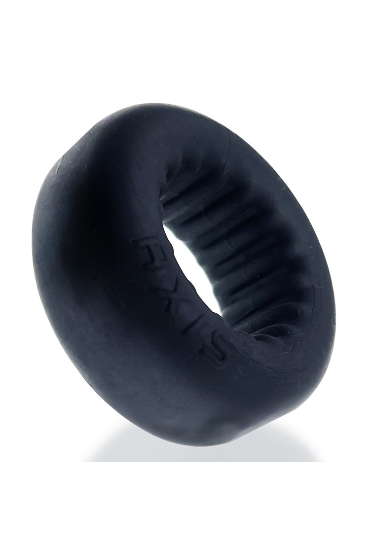 Pierścień erekcyjny Axis Rib Griphold Cockring Ice Black Oxballs