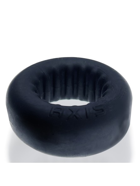 Pierścień erekcyjny Axis Rib Griphold Cockring Ice Black Oxballs