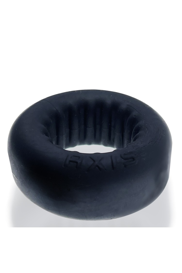 Pierścień erekcyjny Axis Rib Griphold Cockring Ice Black Oxballs