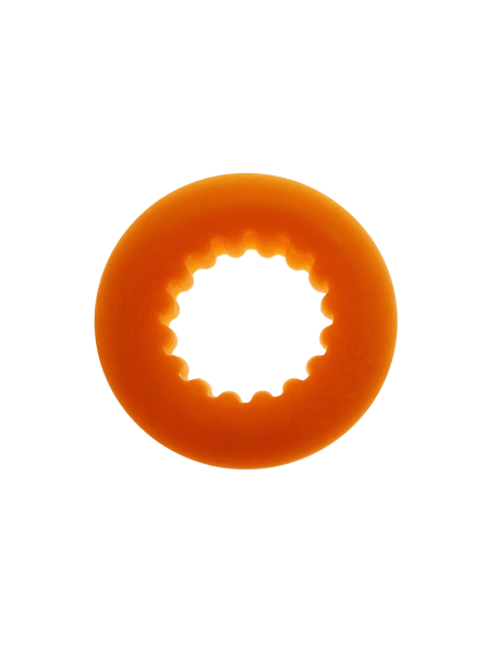 Pierścień erekcyjny Axis Rib Griphold Cockring Ice Orange Oxballs