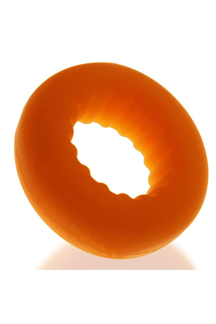 Pierścień erekcyjny Axis Rib Griphold Cockring Ice Orange Oxballs
