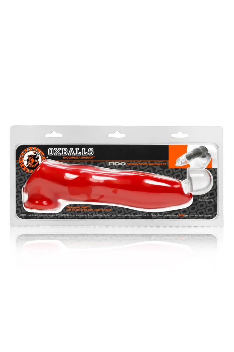 Nakładka na penisa Fido Cocksheath Red Oxballs