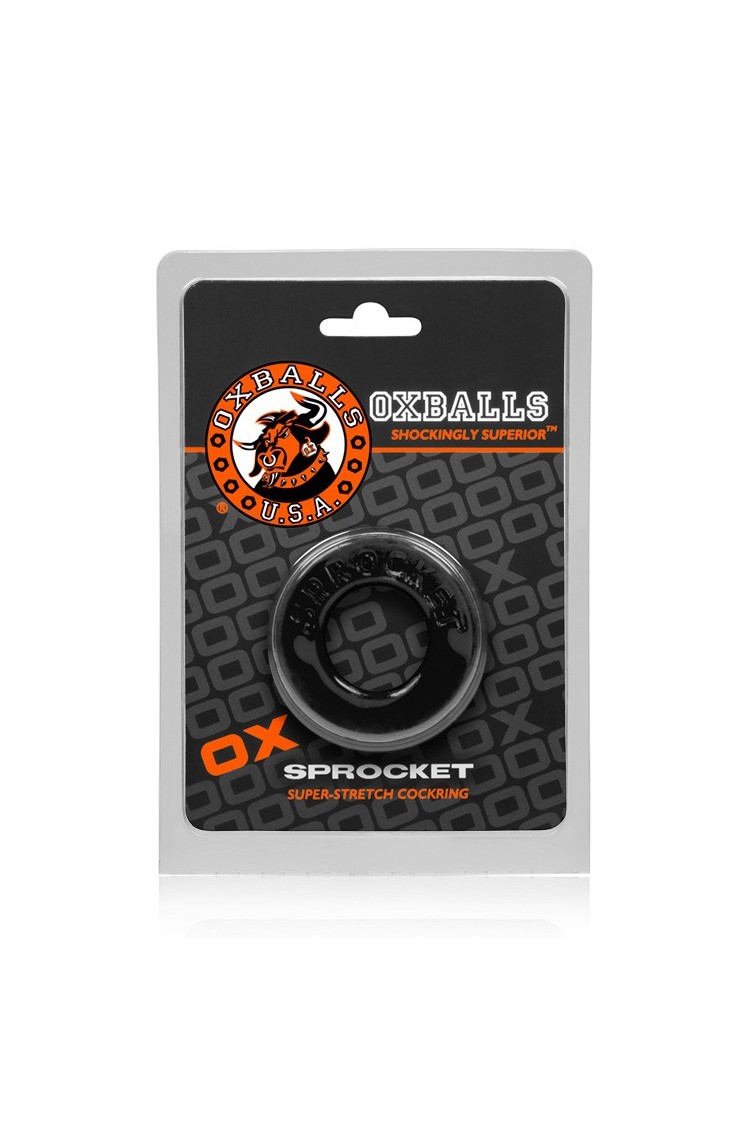 Pierścień Erekcyjny Sprocket Cockring Black Oxballs