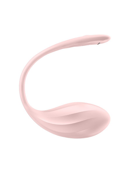 Wibrujące Jajeczko Ribbed Petal Connect App Rose Satisfyer