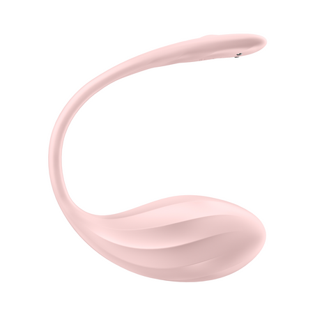 Wibrujące Jajeczko Ribbed Petal Connect App Rose Satisfyer