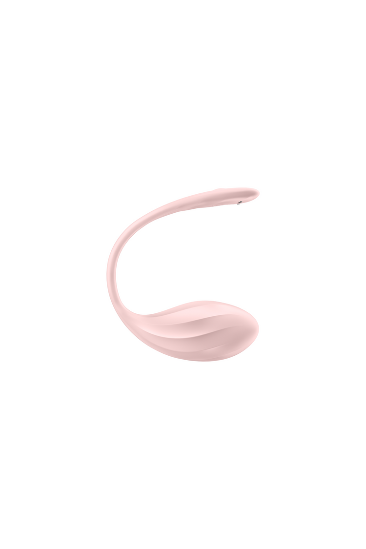 Wibrujące Jajeczko Ribbed Petal Connect App Rose Satisfyer