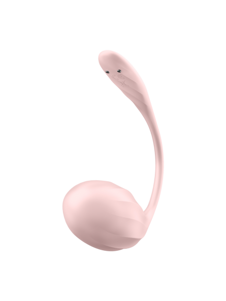 Wibrujące Jajeczko Ribbed Petal Connect App Rose Satisfyer
