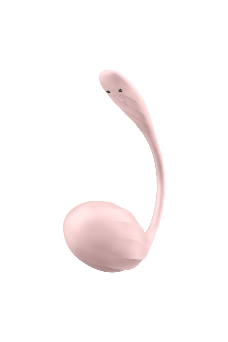 Wibrujące Jajeczko Ribbed Petal Connect App Rose Satisfyer