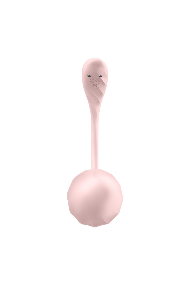 Wibrujące Jajeczko Ribbed Petal Connect App Rose Satisfyer