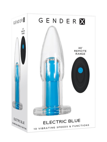 Wibrator Analny Electric Blue Gender X