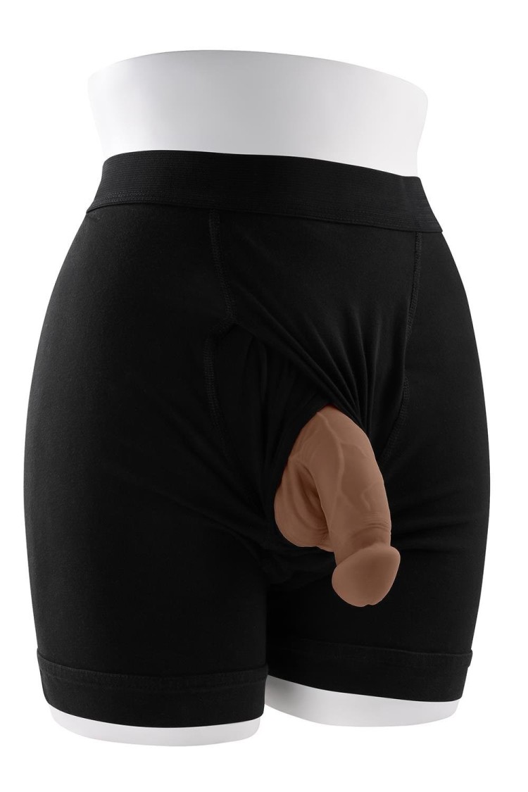 Fantom Penisa 4 Inch Packer Dark Flesh Gender X