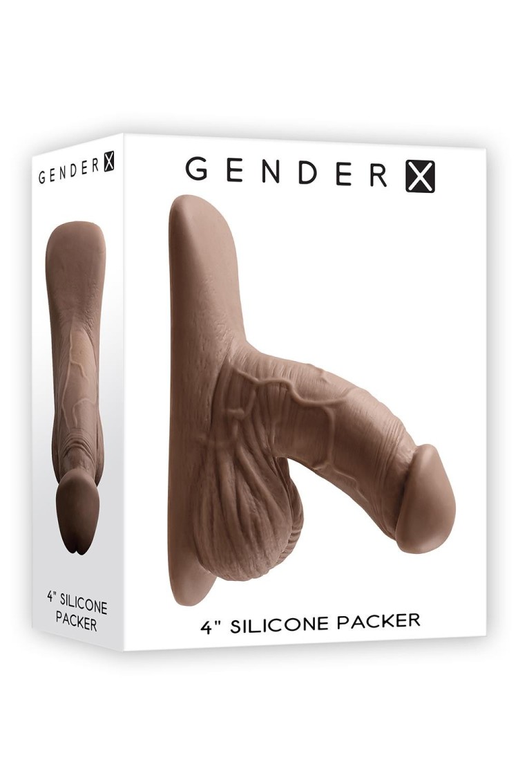 Fantom Penisa 4 Inch Silicone Packer Dark Gender X