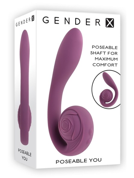 Wibrator Ze Stymulatorem Łechtaczki Poseable You Gender X