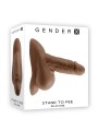 Fantom Penisa Stand To Pee Silicone Dark Flesh Gender X