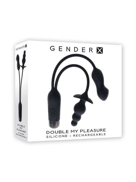 Podwójny Wibrator Analny Double My Pleasure Gender X
