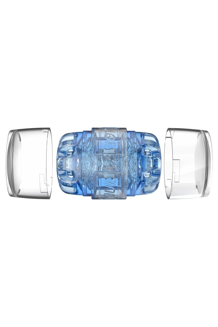 Masturbator The Quickshot Turbo Blue Ice Fleshlight