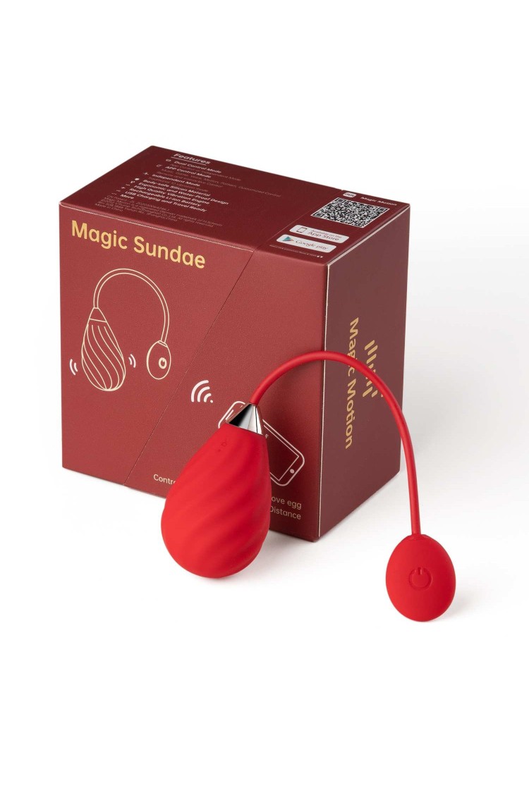 Jajeczko Wibrujące Sundae Magic Motion czerwone