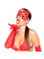 Rękawiczki Seductive Gloves Red O/S Kinky Diva