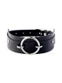 Obróżka O-Ring Front Collar Black/Silver Kinky Diva