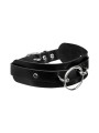 Obróżka O-Ring Front Collar Black/Silver Kinky Diva