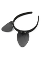 Uszy Kota Vegan Leather Cat Ears Black/Silver Kinky Diva