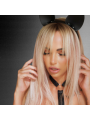 Uszy Kota Vegan Leather Cat Ears Black/Silver Kinky Diva