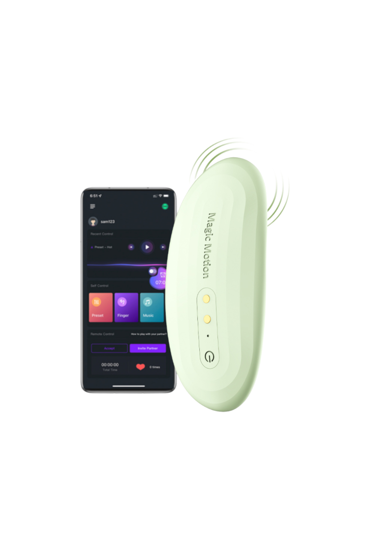Wibrator Nyx Smart Panty Vibrator Green Magic Motion