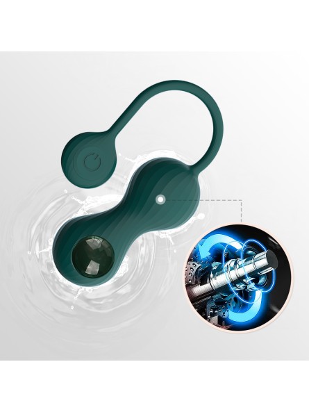 Kulki Do Ćwiczeń Mięśni Kegla Crystal Duo Green Magic Motion