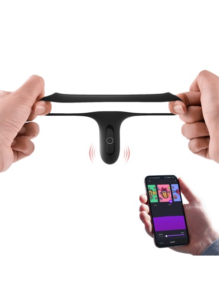 Pierścień Erekcyjny Rise Smart Cockring Czarny Magic Motion